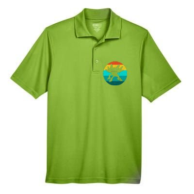 Axolotl Funny Retro Men's Origin Performance Piqué Polo