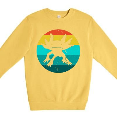 Axolotl Funny Retro Premium Crewneck Sweatshirt