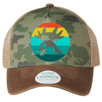 Axolotl Funny Retro Legacy Tie Dye Trucker Hat