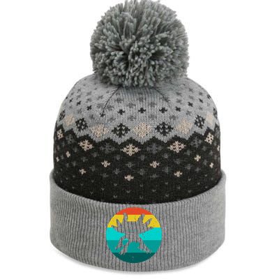 Axolotl Funny Retro The Baniff Cuffed Pom Beanie