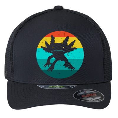 Axolotl Funny Retro Flexfit Unipanel Trucker Cap