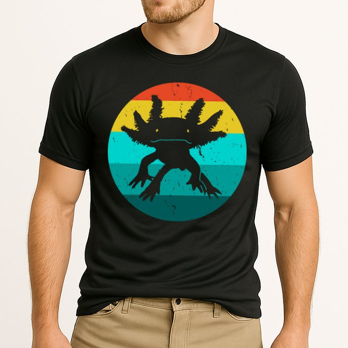 Axolotl Funny Retro Performance Shirt