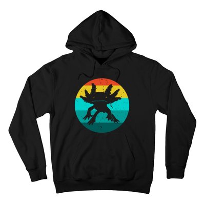 Axolotl Funny Retro Hoodie