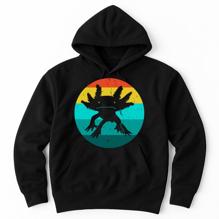 Axolotl Funny Retro Hoodie