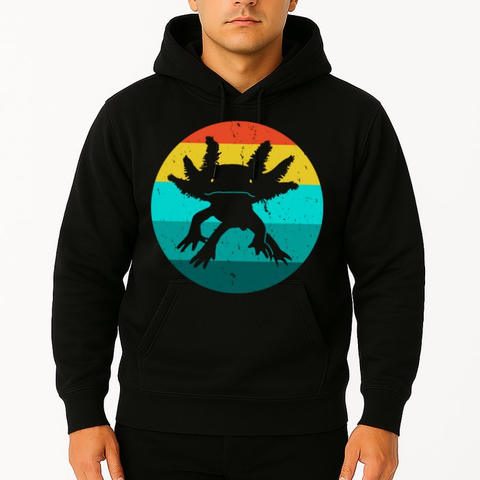 Axolotl Funny Retro Hoodie