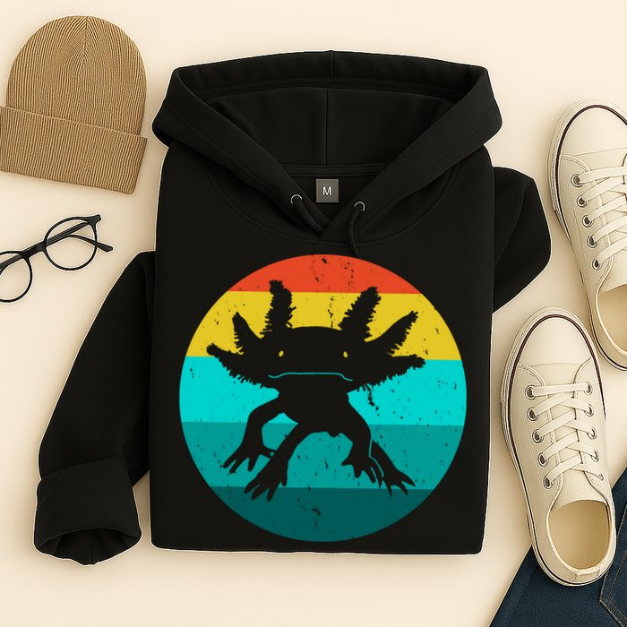 Axolotl Funny Retro Hoodie