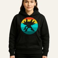 Axolotl Funny Retro Hoodie