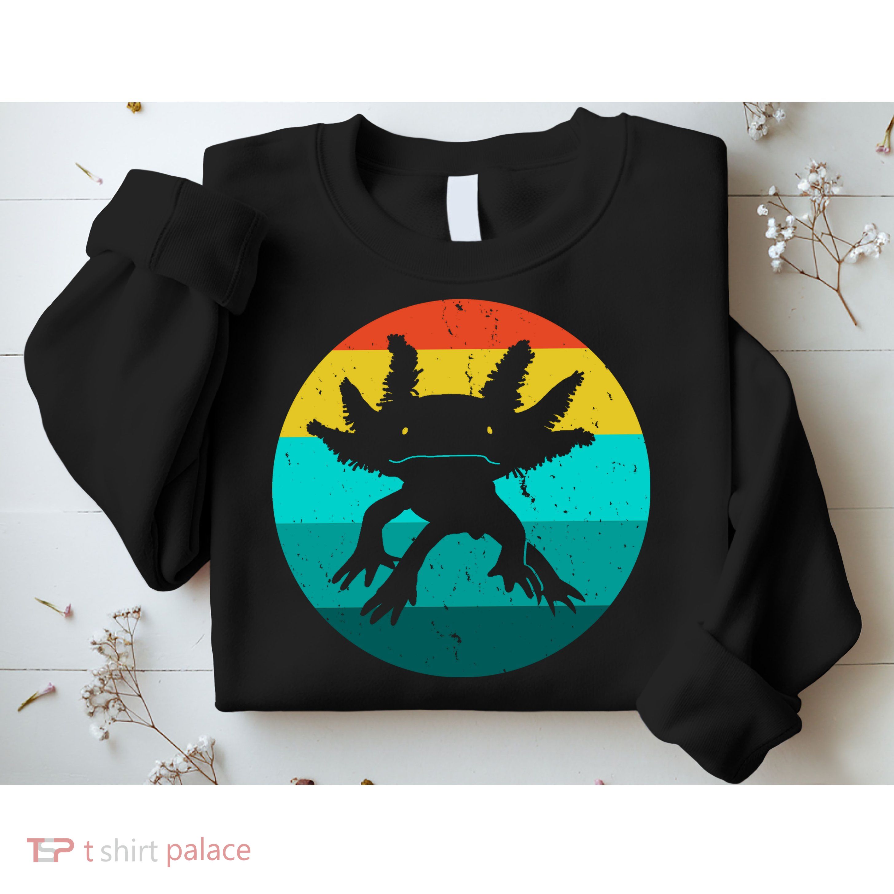 Axolotl Funny Retro Sweatshirt