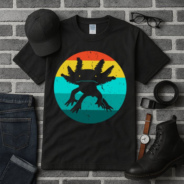 Axolotl Funny Retro Tall T-Shirt