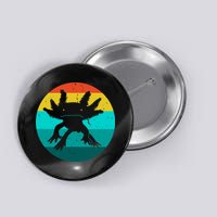 Axolotl Funny Retro Button