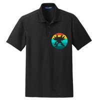 Axolotl Funny Retro Dry Zone Grid Polo