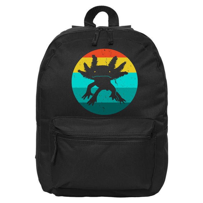 Axolotl Funny Retro 16 in Basic Backpack