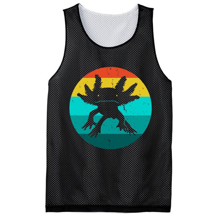 Axolotl Funny Retro Mesh Reversible Basketball Jersey Tank