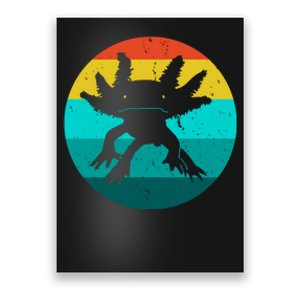 Axolotl Funny Retro Poster