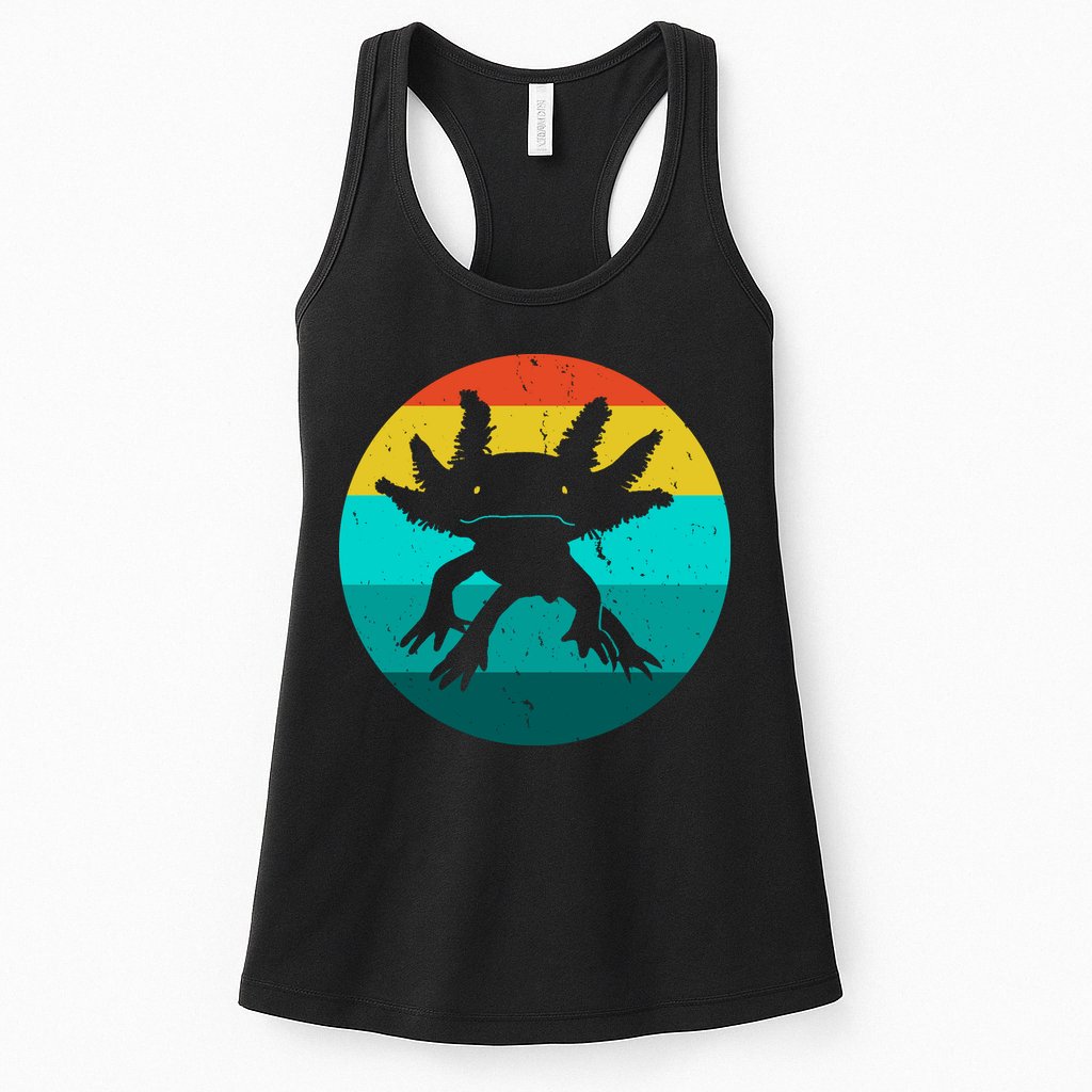 Axolotl Funny Retro Womens Tank Top