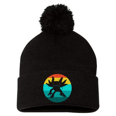 Axolotl Funny Retro Pom Pom 12in Knit Beanie