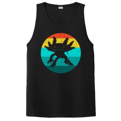 Axolotl Funny Retro PosiCharge Competitor Tank