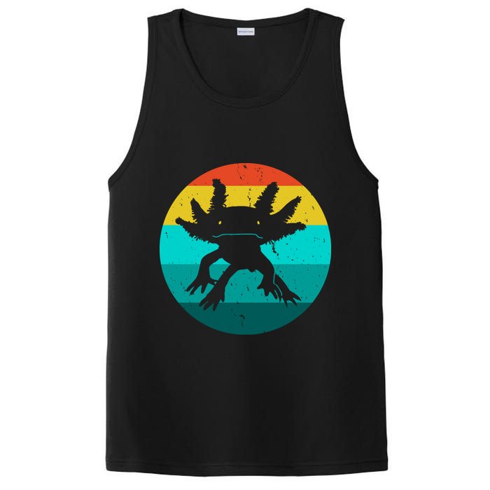 Axolotl Funny Retro PosiCharge Competitor Tank