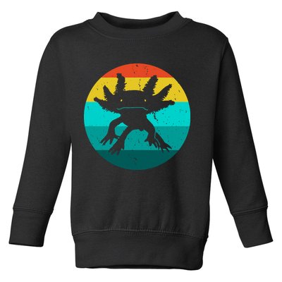 Axolotl Funny Retro Toddler Sweatshirt