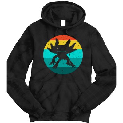 Axolotl Funny Retro Tie Dye Hoodie