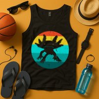 Axolotl Funny Retro Tank Top