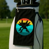 Axolotl Funny Retro Golf Towel