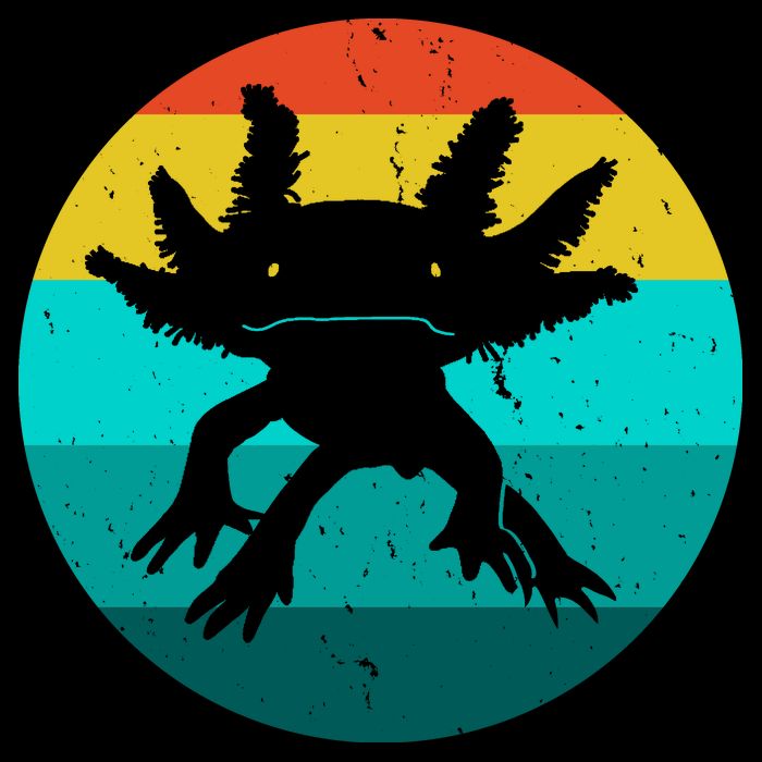 Axolotl Funny Retro Toddler T-Shirt