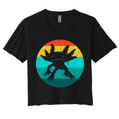 Axolotl Funny Retro Crop Top