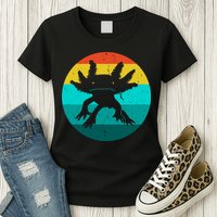 Axolotl Funny Retro Womens T-Shirt
