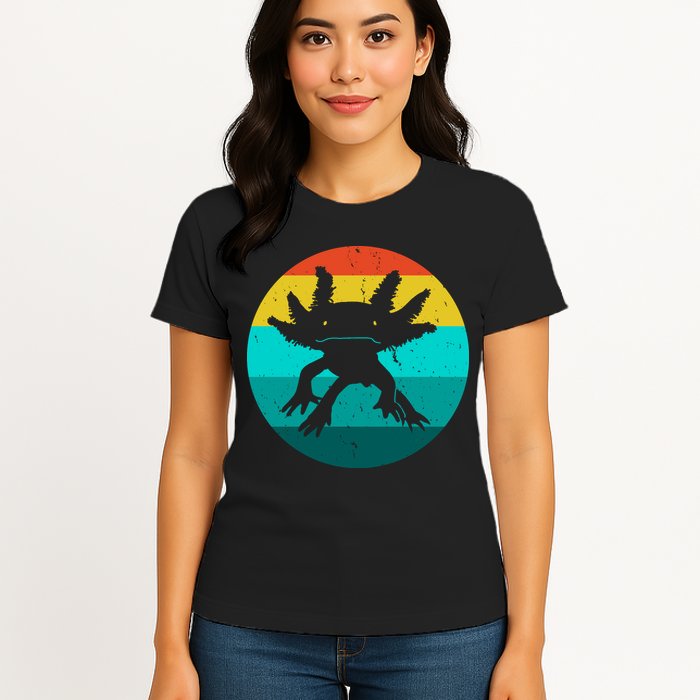 Axolotl Funny Retro Womens T-Shirt