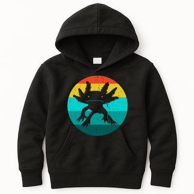 Axolotl Funny Retro Kids Hoodie