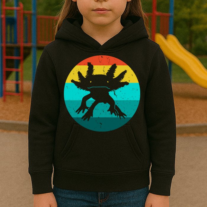 Axolotl Funny Retro Kids Hoodie