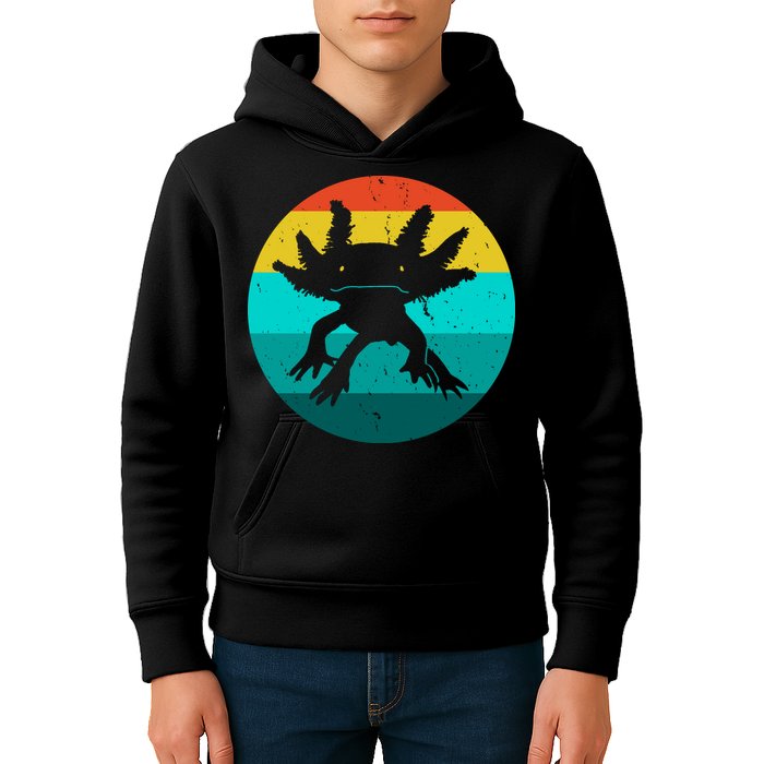 Axolotl Funny Retro Kids Hoodie