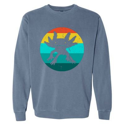 Axolotl Funny Retro Garment-Dyed Sweatshirt