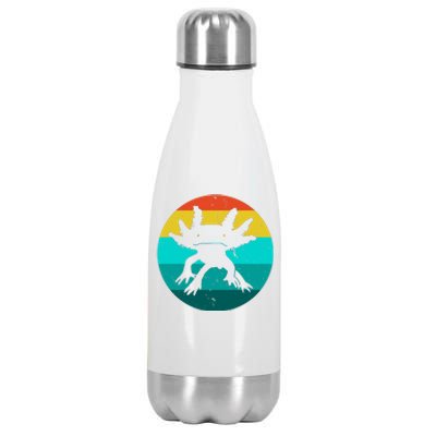 Axolotl Funny Retro Stainless Steel Insulated Water Bottle