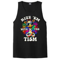 Autism Funny Rizz Em With The Tism Meme Autistic Giraffe PosiCharge Competitor Tank