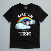 Autism Funny Rizz Em With The Tism Meme Autistic Opossum T-Shirt