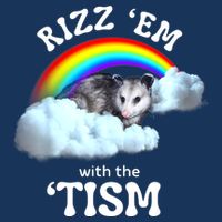 Autism Funny Rizz Em With The Tism Meme Autistic Opossum Infant Baby Jersey Bodysuit