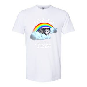 Autism Funny Rizz Em With The Tism Meme Autistic Opossum Softstyle CVC T-Shirt