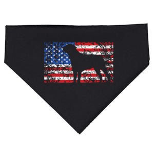 American Flag Rottweiler Dog 4th Of July USA Gift USA-Made Doggie Bandana