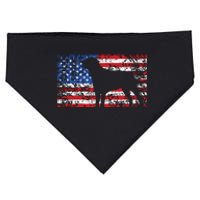 American Flag Rottweiler Dog 4th Of July USA Gift USA-Made Doggie Bandana