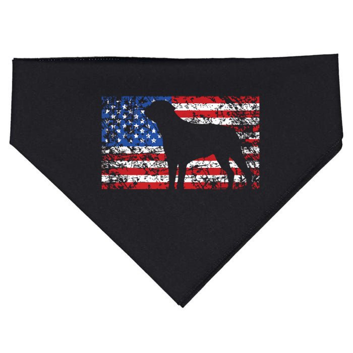 American Flag Rottweiler Dog 4th Of July USA Gift USA-Made Doggie Bandana