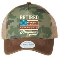 American Flag Retired 2025 Not My Problem Anymore Legacy Tie Dye Trucker Hat