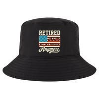 American Flag Retired 2025 Not My Problem Anymore Cool Comfort Performance Bucket Hat