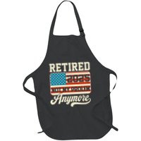 American Flag Retired 2025 Not My Problem Anymore Apron