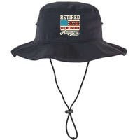American Flag Retired 2025 Not My Problem Anymore Bucket Hat