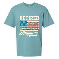 American Flag Retired 2025 Not My Problem Anymore Sueded Cloud Jersey T-Shirt