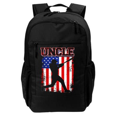 American Flag Retro Baseball Uncle Funny Fathers Day Cool Gift Backpack
