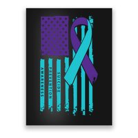 American Flag Ribbon Suicide Awareness Poster