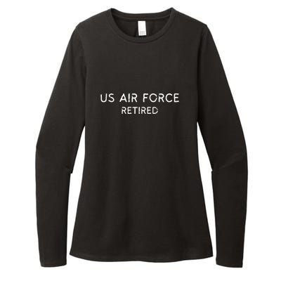 Air Force Retired Retirement Gift Womens CVC Long Sleeve Shirt